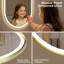 Oval Lighted Frameless Wall Mounted Accent Mirror-1390310196-1595390810