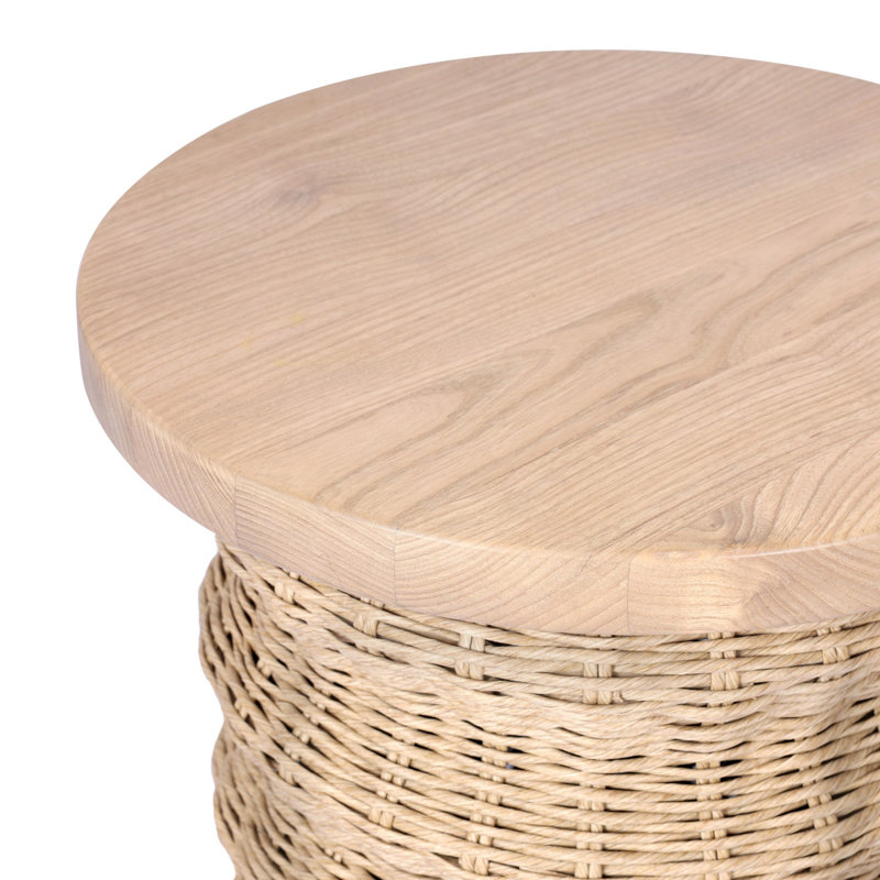 Brailey End Table-Smoked Natural Sungkai, Smoked Natural Sungkai