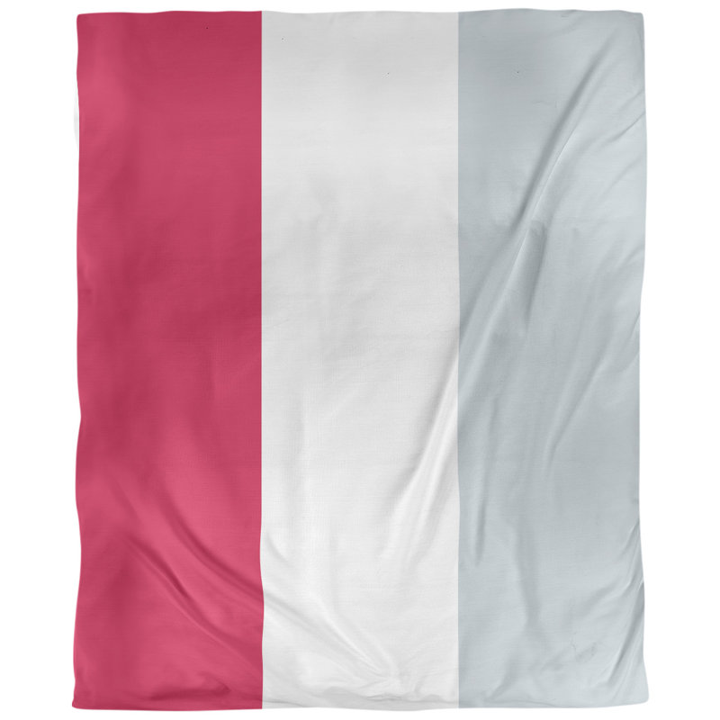 Housse de couette réversible basket Houston, Microfibre, Housse de couette simple TG, Rouge / blanc / argent