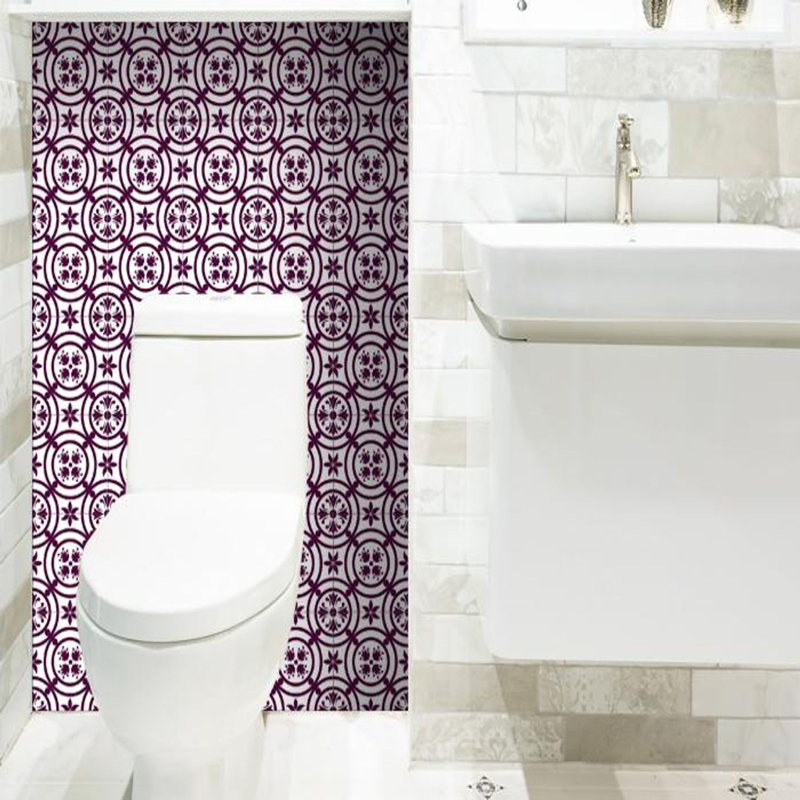 Carreau de mosaïque en vinyle Merlot, H 5 po x l 5 po x P 0,1 po