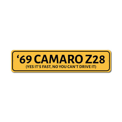 Camaro Year Custom Aluminum Sign