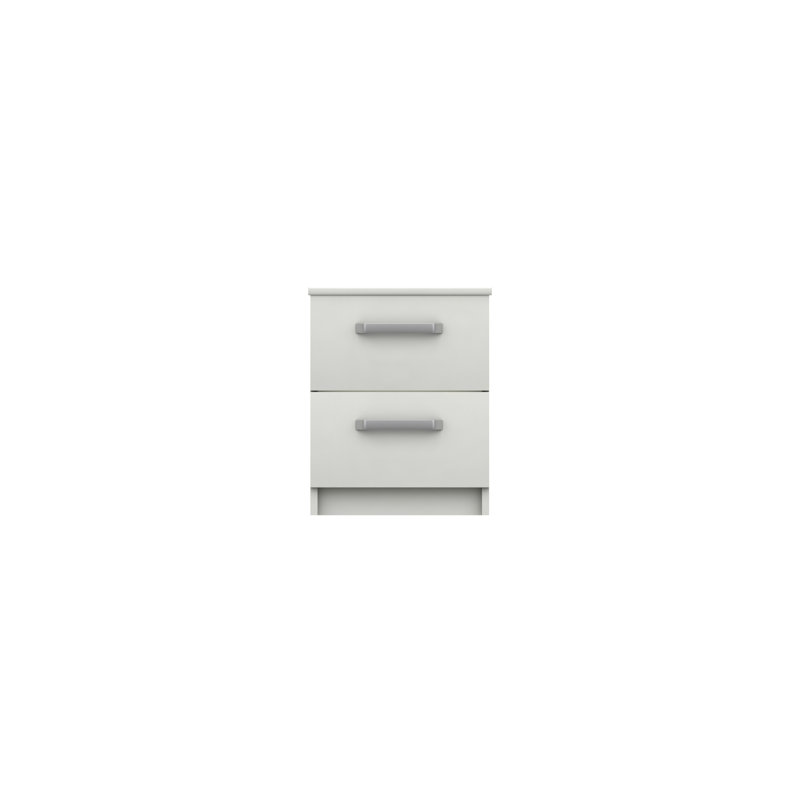 Narvaez 38.30cm W Manufactured Wood Bedside Table, White Gloss