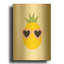 «Sunny Pineapple» par Ann Kelle, art mural en métal doré, 16 po x 24 po-133651524