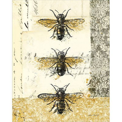 " Golden Bees N Butterflies No 1 "