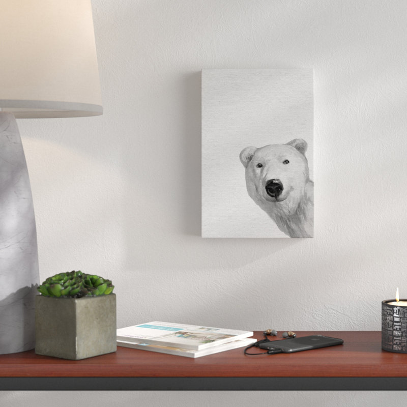 What Up Bear? - Wrapped Canvas Painting, 76 cm H x 51 cm W x 3 cm D
