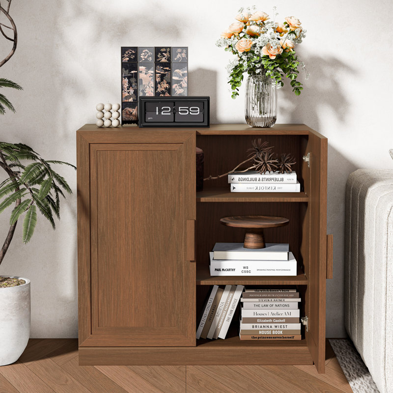 Gershwin Accent Storage Cabinet, 31" H x 31" W x 16" D, Walnut