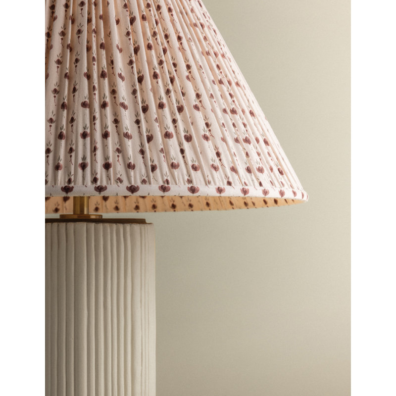 Crestwood Table Lamp With Primrose Red Shade