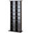 Wood 5' H Media Shelves, 8-layer DVD Shelf Holds up to 464 CDs-262936765