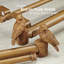 Double tringle à rideaux réglable en fer 1-1 / 8 avec faiteaux-112510217