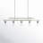 Macklin Kitchen Island Linear Chandelier in Satin Nickel-1094629245