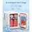 White 4L Skincare Mini Fridge! Led Mirror + Ac/Dc, 6-Can Space For Makeup & More In Any Room-120130908