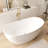 60" Freestanding Acrylic Tub Luxury Spacious Deep Soaker Bathtub