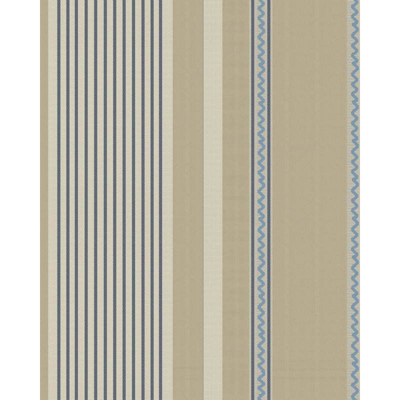 NOCHRICH Wallpaper, Taupe/Blue