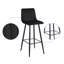 Achikam Upholstered Counter Stool with Metal Frame-741962749