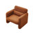 33.86'' Single Sofa and Toss Pillow, Solid Wood Frame 300 Lbs Capacity for Small Spaces-1298343774