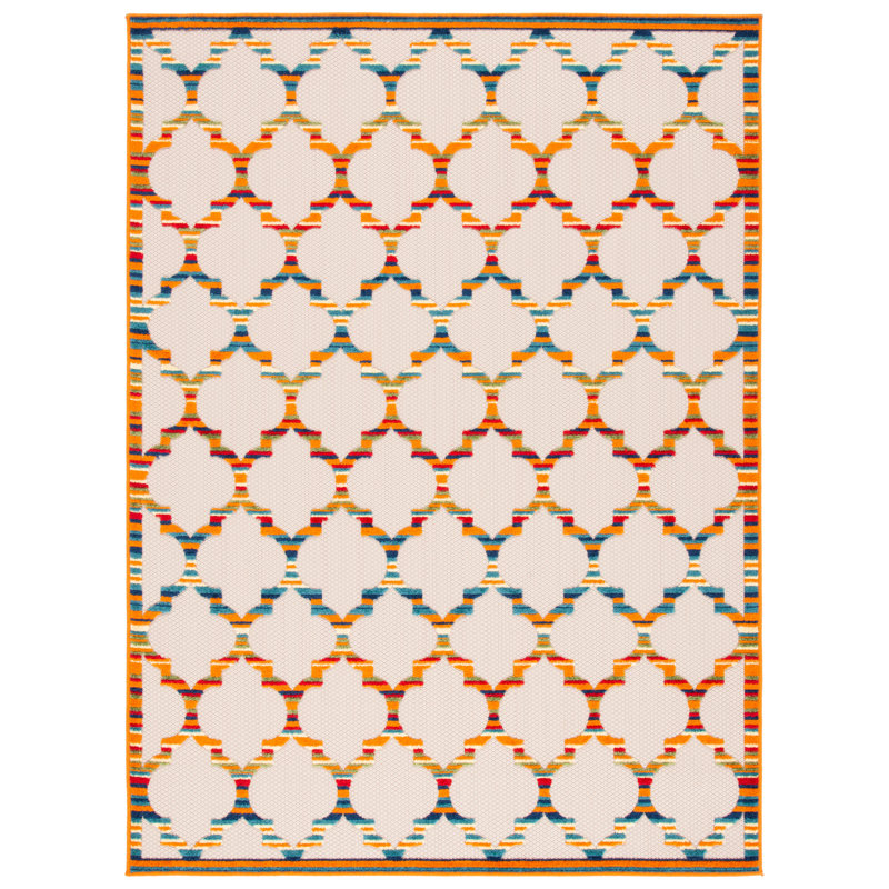 Dellora Performance Geometric Indoor/Outdoor Area Rug, Rectangle 9' x 12'