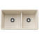 Precis SILGRANIT 33" 60/40 Reversible Double Bowl Undermount Kitchen Sink with Low Divide