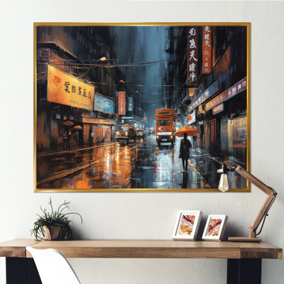 Janelyz, sérénité IV sur toile jaune et grise de Hong-kong