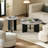 Modern creative rock plate coffee table