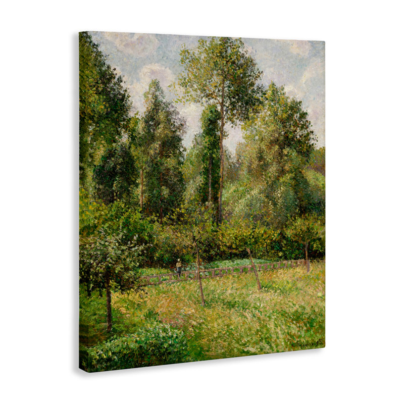Poplars Classic Landscape Canvas, conception par Camille Pissarro, H 20 po x l 16 po