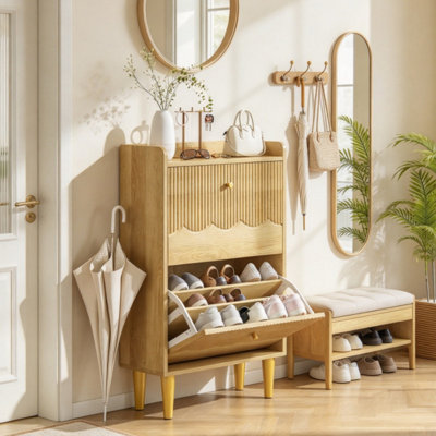 12 - Pair Shoe Storage Cabinet
