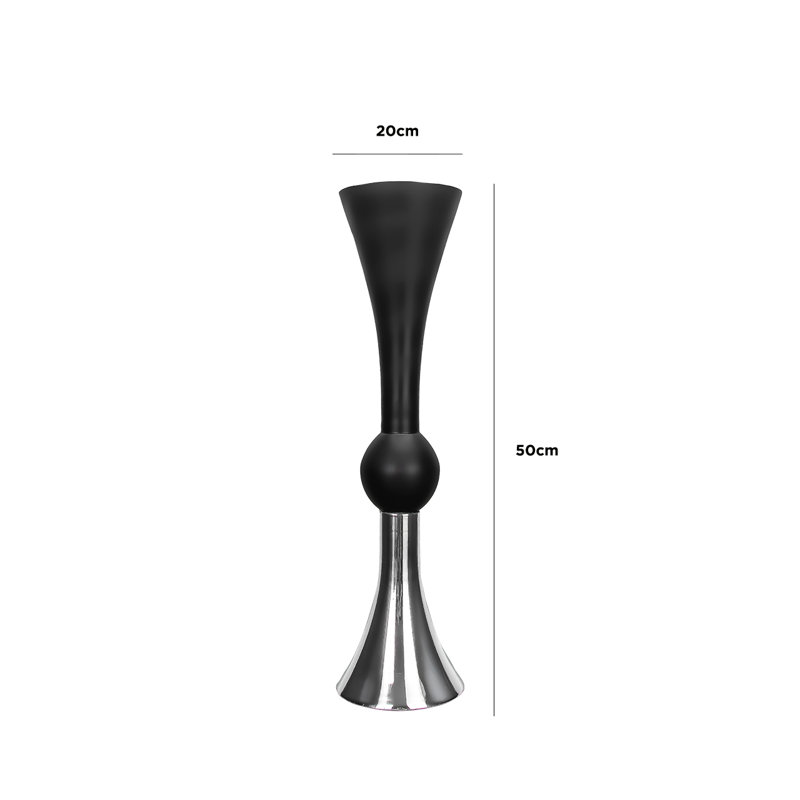 Avtar Handmade Glass Floor Vase, 50cm H x 20cm W x 20cm D