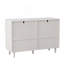 Console en rotin avec 6 tiroirs