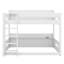 Lit superposé grand sur grand avec tablettes de rangement et ports de chargement USB, bois de pin massif et cadre en bois aggloméré-916003370