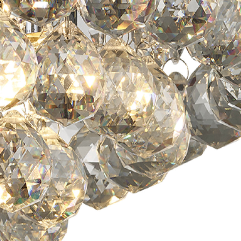 Marley Flush Mount With Crystal Droplets