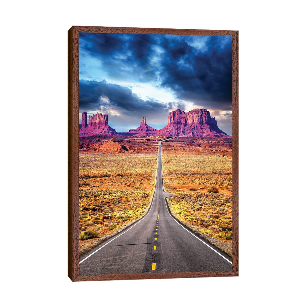 Road Trip II, Road To Monument Valley Arizona by Susanne Kremer - Print on Canvas