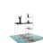 Reversible Smart Workstation Wooden Desk White/Brown