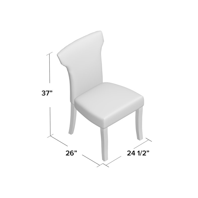 Chaise rembourrée Hessie, Médaillon moutarde