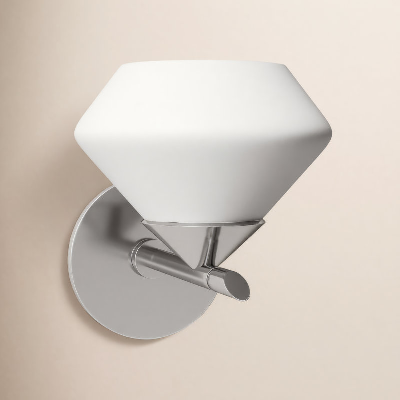 Junius Dimmable Bath Sconce, Polished Nickel
