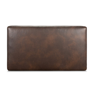 Emilio Leather Ottoman And A Half