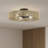 4 Light English Bronze Extra Large Semi-flush