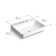 Vox® Vitreous China Rectangular Vessel Bathroom Sink with Overflow