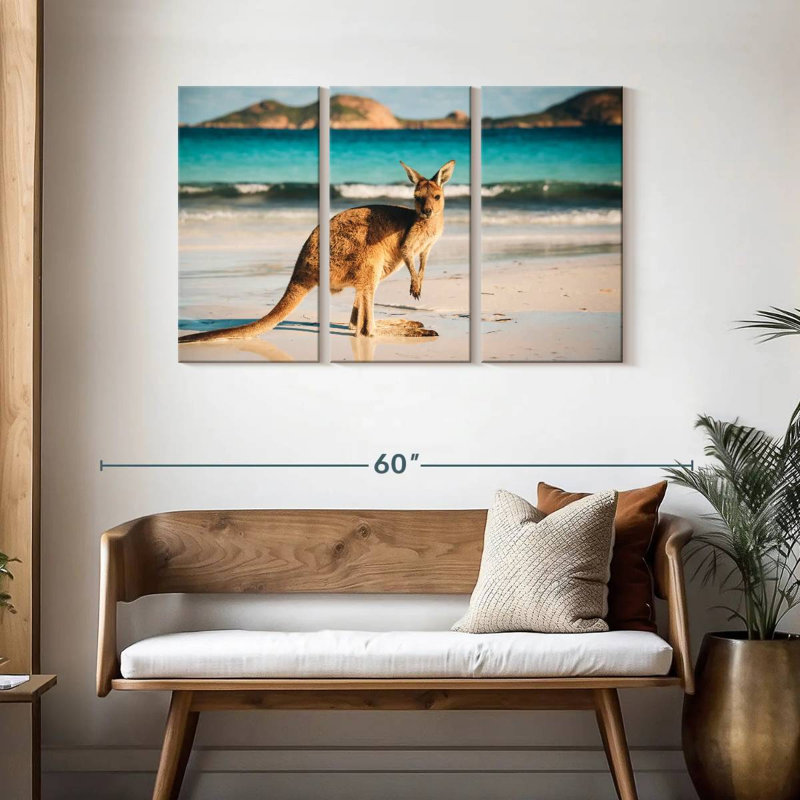 Brampt Beach Kangaroo, 28" H x 45" W