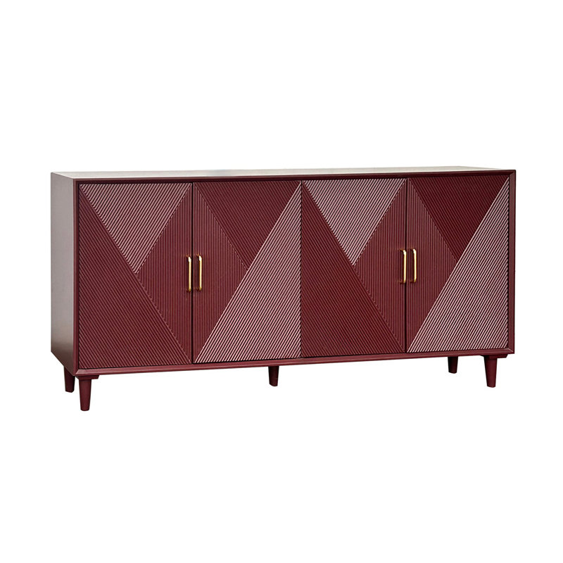 Hamund 72" Wide Sideboard, Red