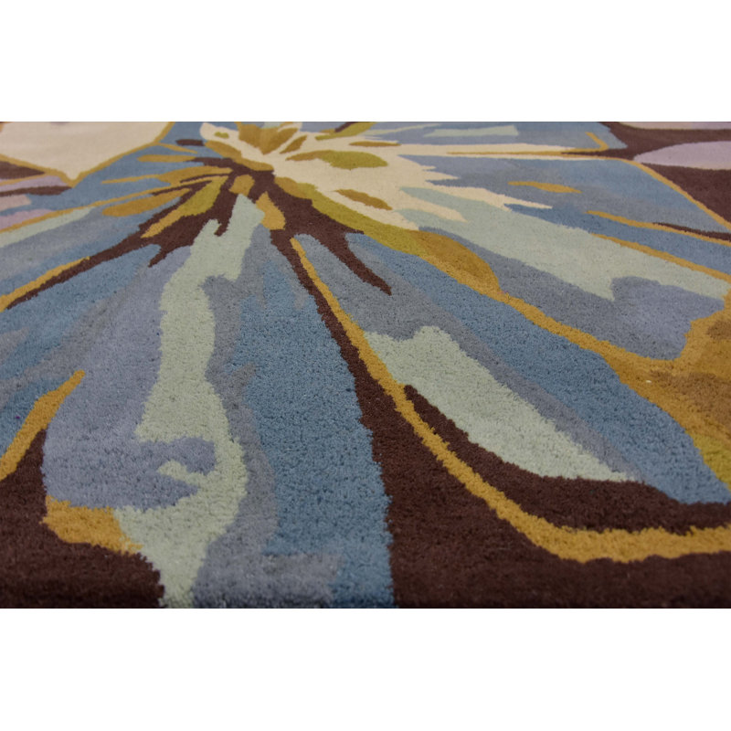 Floral Hand Woven Area Rug, Rectangle 122cm x 183cm