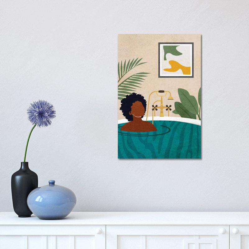 «Stay Home No. 2» par Domonique Brown - impression sur toile tendue, H 18 po x l 12 po x 1,5 po