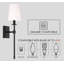 Applique murale 20 lumières Latitude Run® Aileth + abat-jour en lin, finition chrome-1951896583