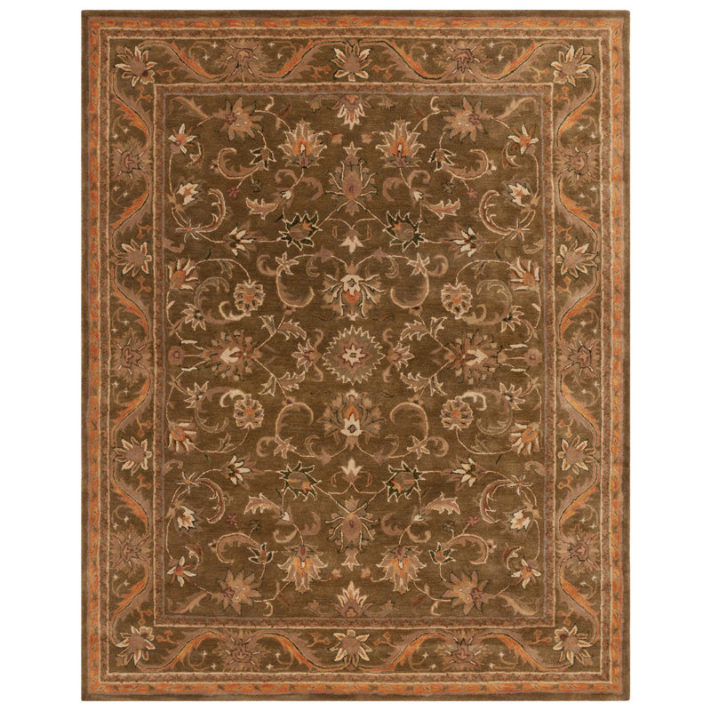 Tapis oriental en laine touffeté à la main Dunbar, Rectangle 12 pi x 15 pi