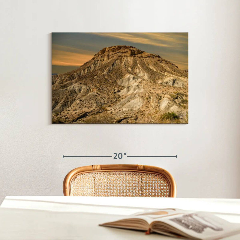 Tabernas Desert Mountain, 16" H x 24" W