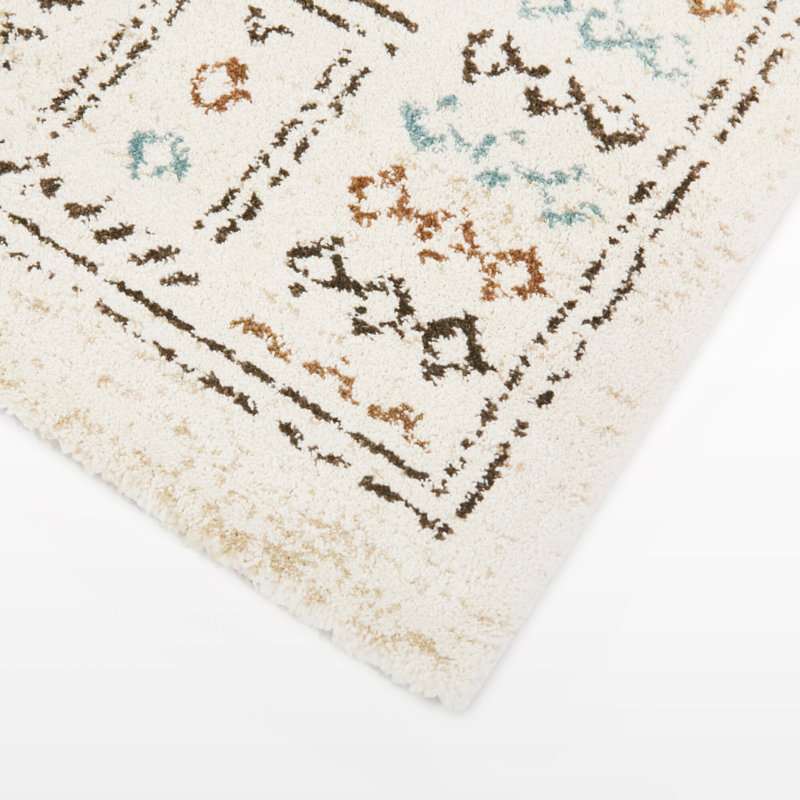 Tapis marocain crème Tiberius, Rectangle 5 pi 3 po x 7 pi