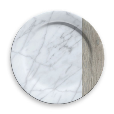 Breaux Melamine Abstract Charger