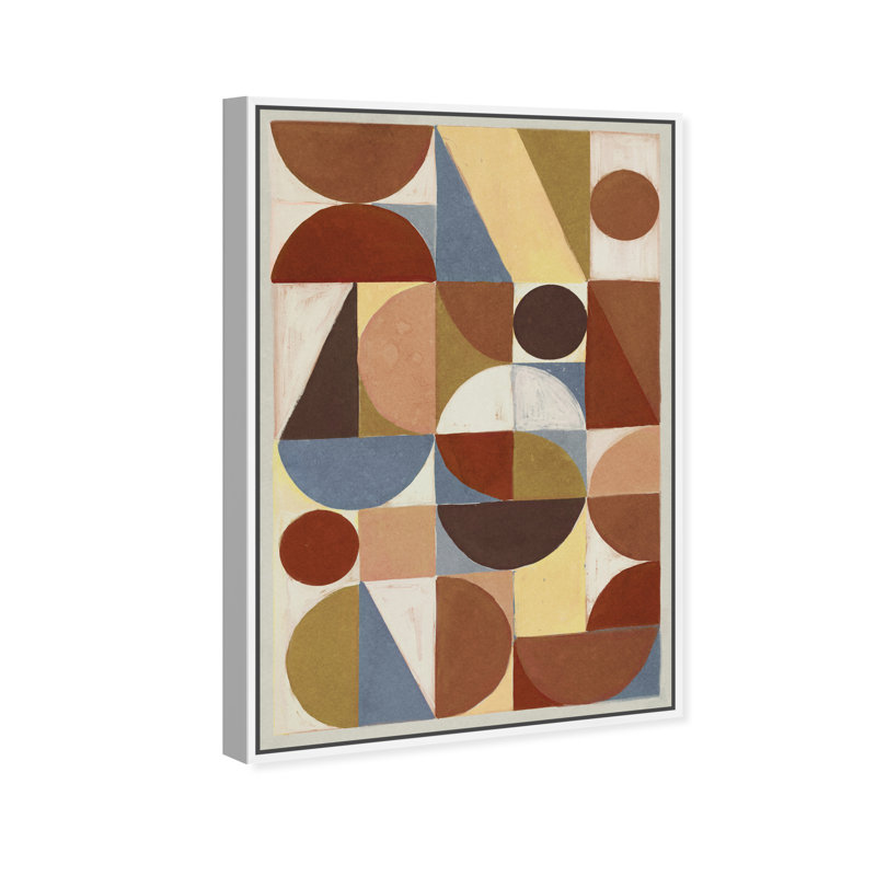Tiles II Print by Oliver Gal, 16"H x 11"W, White Floater Frame
