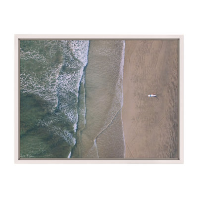 Salt + Water Framed Photographic Print Canvas