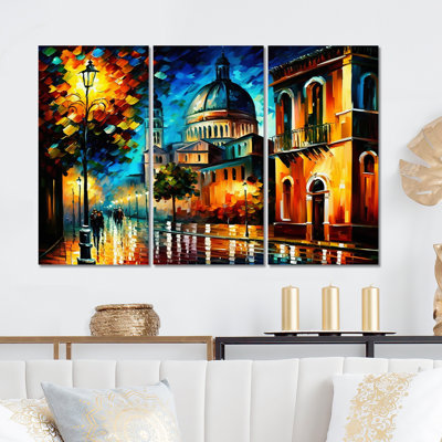 Colorful City In Italy II " Colorful City In Italy II " 3 - Pieces