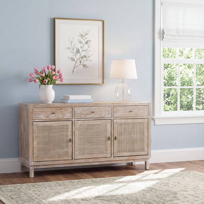 Como 60" W Solid Wood Sideboard
