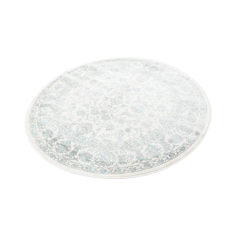 Agna Floral Indoor Rug, Round 7'10"
